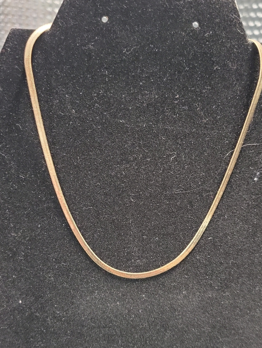 Gold Herringbone Chain Necklace - Women Jewelry